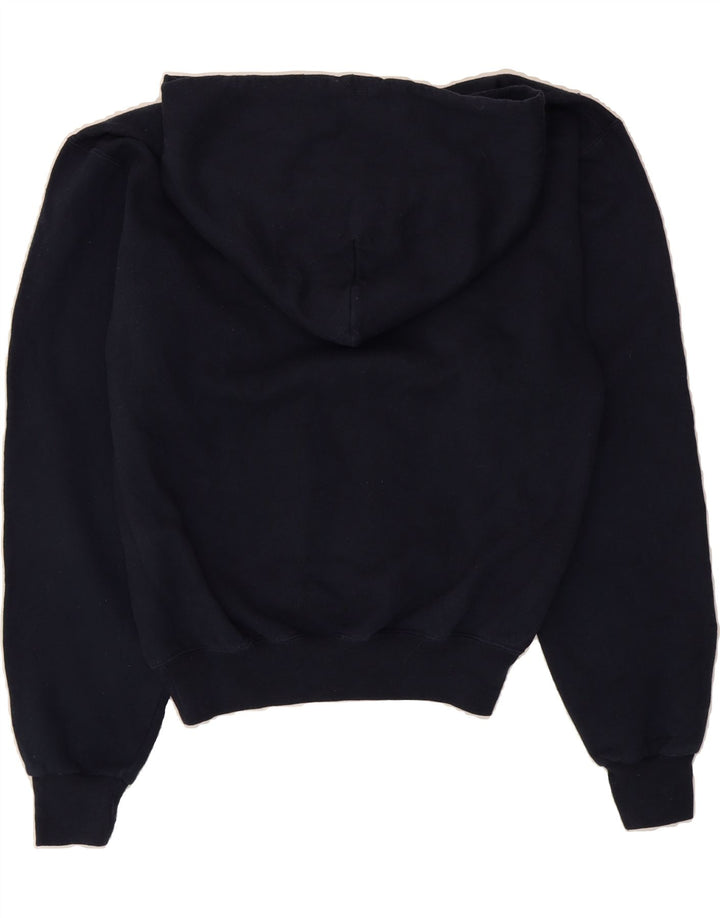 CHAMPION Womens Oversized Hoodie Jumper UK 10 Small Navy Blue Vintage Champion and Second-Hand Champion from Messina Hembry 