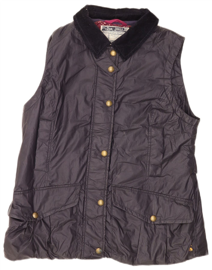 Joules Womens Gilet UK 18 XL Navy Blue Polyester