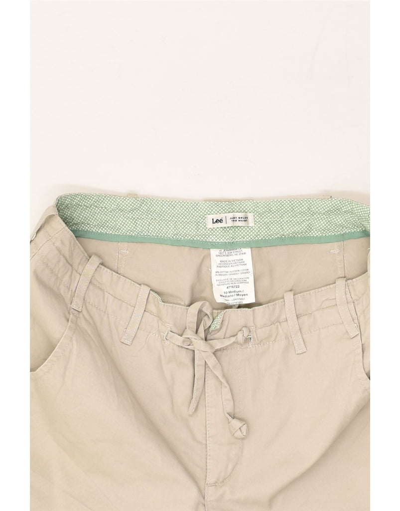 LEE Womens Chino Shorts US 10 Large W32  Beige Cotton | Vintage Lee | Thrift | Second-Hand Lee | Used Clothing | Messina Hembry 