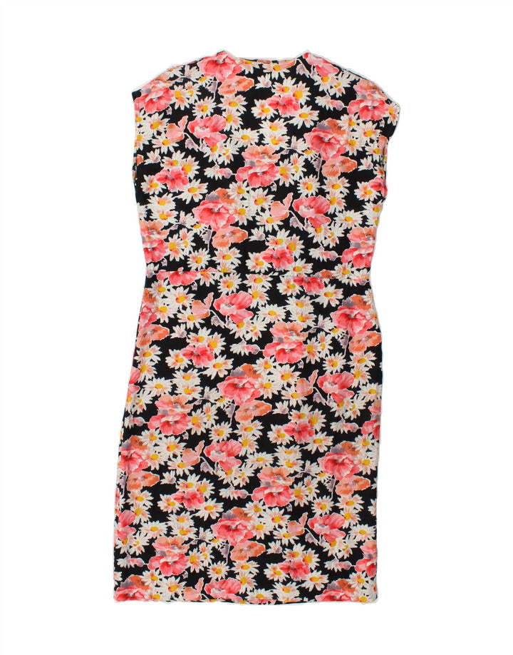 VINTAGE Womens Shift Dress UK 14 Medium Pink Floral Vintage Vintage and Second-Hand Vintage from Messina Hembry 