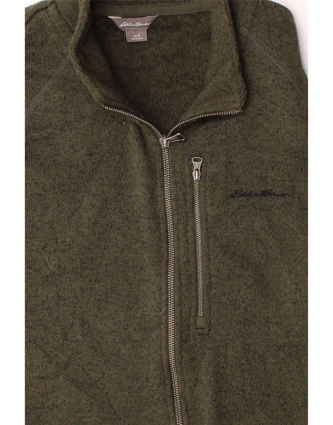 EDDIE BAUER Mens Sleeveless Tracksuit Top Jacket Large Green Polyester Vintage Eddie Bauer and Second-Hand Eddie Bauer from Messina Hembry 