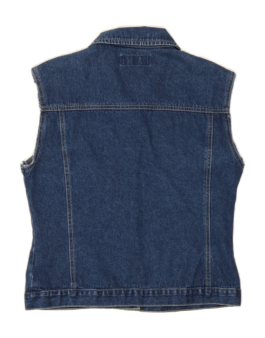 ST. BERNARD Womens Denim Gilet UK 12 Medium Blue Cotton Vintage St. Bernard and Second-Hand St. Bernard from Messina Hembry 