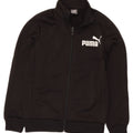 PUMA Boys Graphic Tracksuit Top Jacket 9-10 Years Medium Black Polyester