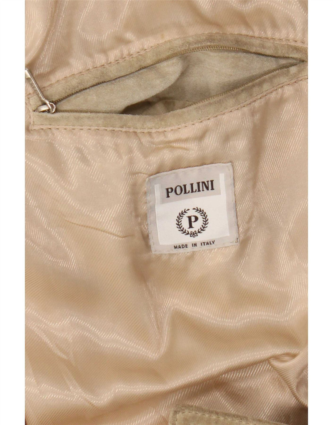 Pollini Mens Suede Jacket UK 38 Medium Green Leather