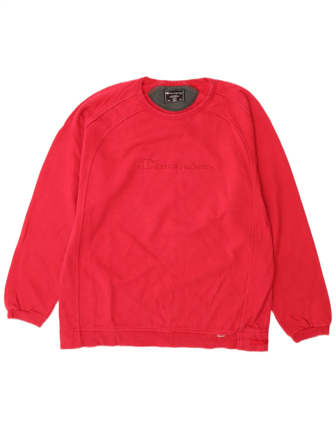 Champion Mens Graphic Sweatshirt Jumper XL Pink Cotton
