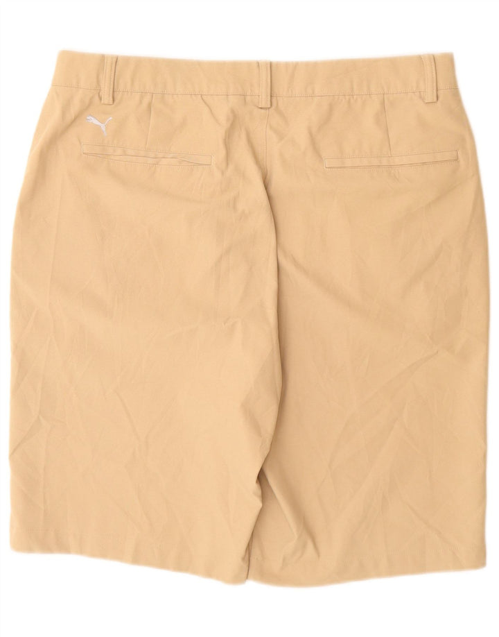 PUMA Mens Chino Shorts W36 Large Beige Polyester