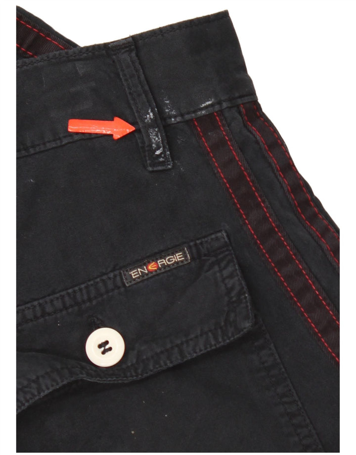 Energie Mens Bermuda Shorts W30 Medium Navy Blue Cotton