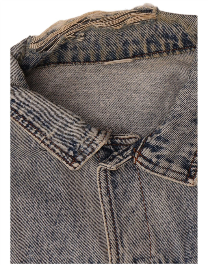 Vintage Mens Denim Jacket UK 38 Medium Blue Cotton