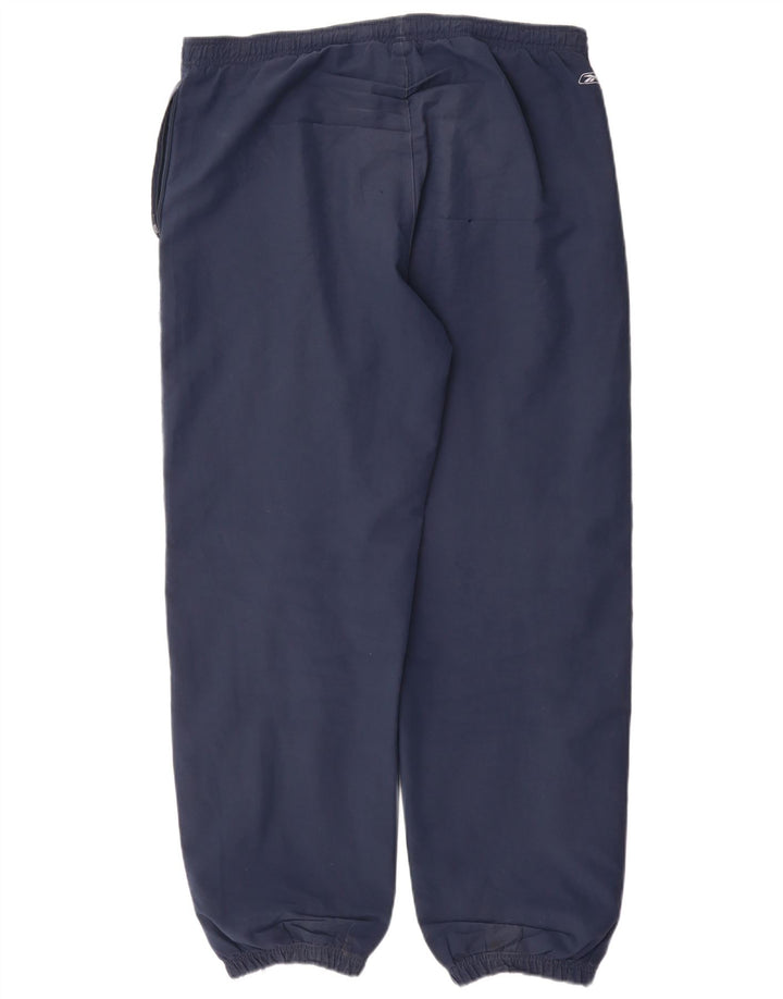 Reebok Mens Tracksuit Trousers Joggers Large Navy Blue