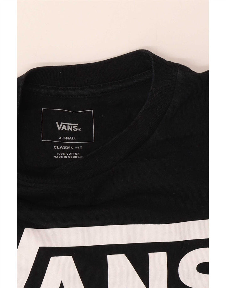 Vans Mens Classic Fit Graphic Top Long Sleeve XS Black Cotton