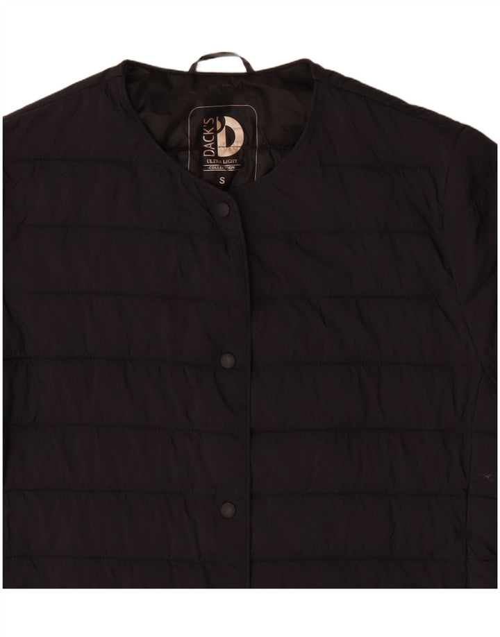 Dack's Womens Padded Jacket UK 10 Small Navy Blue Nylon