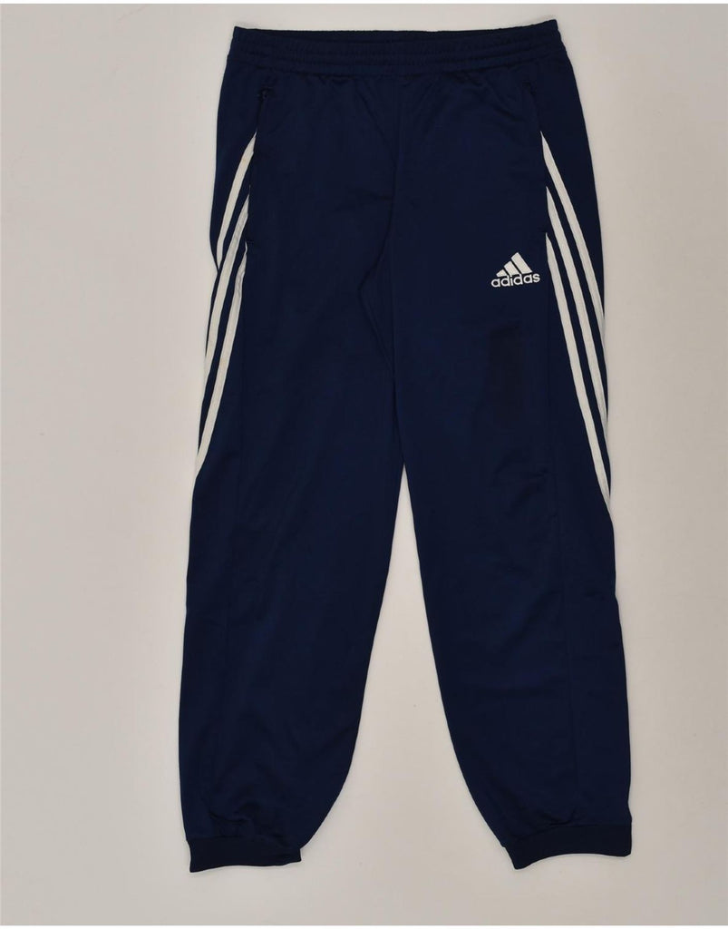 ADIDAS Mens Tracksuit Trousers Joggers Medium Navy Blue Polyester | Vintage Adidas | Thrift | Second-Hand Adidas | Used Clothing | Messina Hembry 