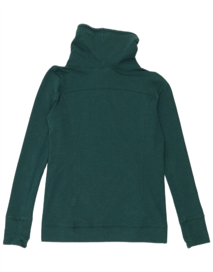 Under Armour Womens Roll Neck Sweatshirt Jumper UK 10 Small Green