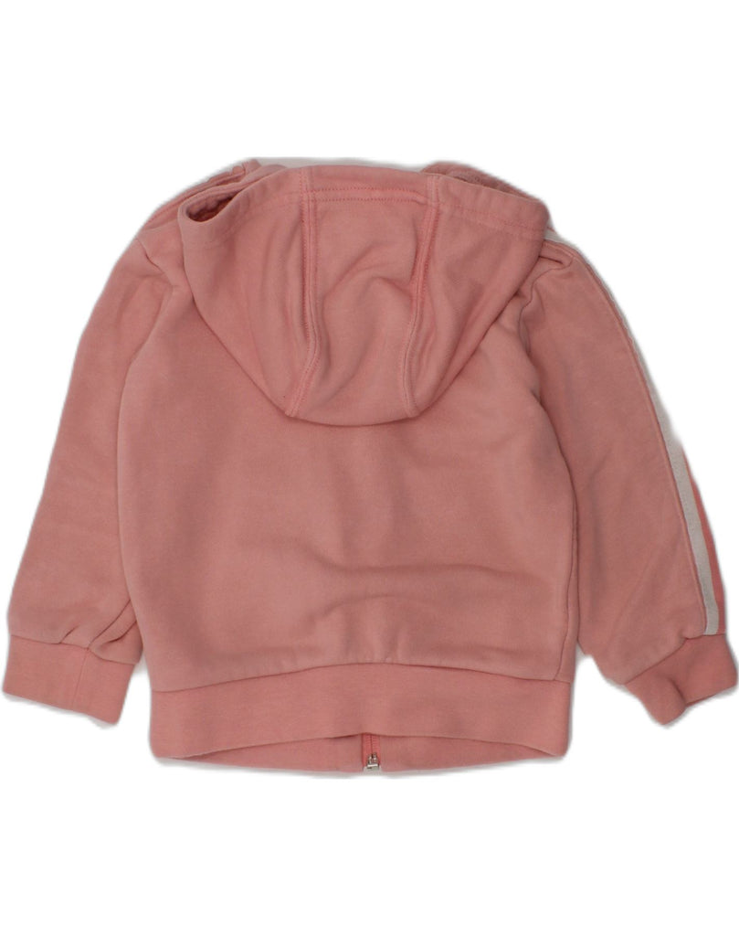 ADIDAS Baby Girls Zip Hoodie Sweater 9-12 Months Pink Cotton | Vintage Adidas | Thrift | Second-Hand Adidas | Used Clothing | Messina Hembry 