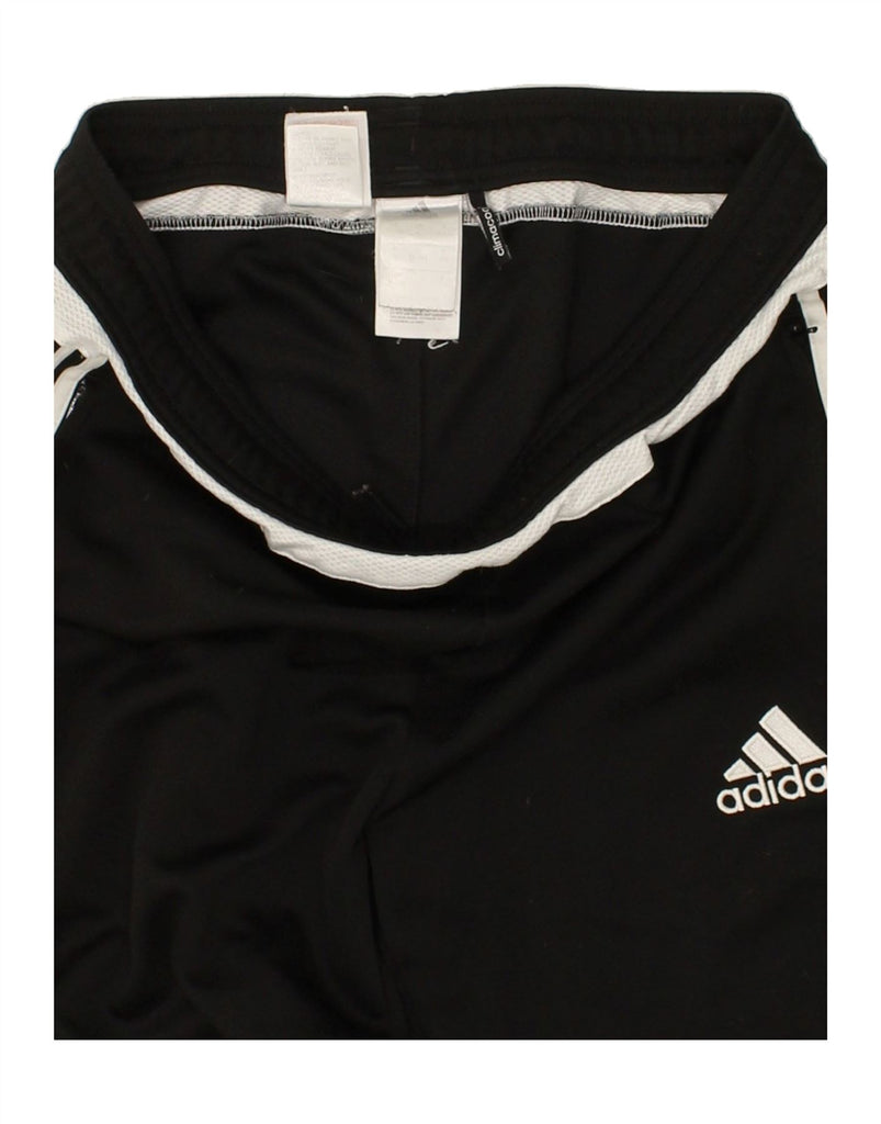 ADIDAS Boys Tracksuit Trousers 15-16 Years Black Polyester Vintage Adidas and Second-Hand Adidas from Messina Hembry 