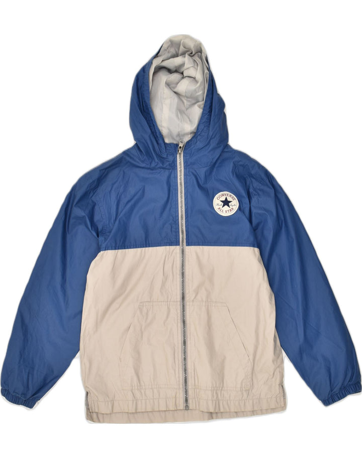 CONVERSE Boys Hooded Tracksuit Top Jacket 10-11 Years Medium Grey | Vintage Converse | Thrift | Second-Hand Converse | Used Clothing | Messina Hembry 