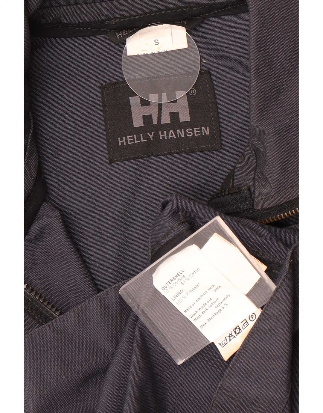Helly Hansen Mens Utility Jacket UK 36 Small Navy Blue Cotton