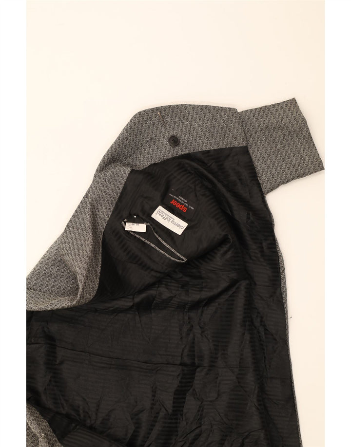 PIERRE LAFFITTE Womens Double Breasted Blazer Jacket IT 50 XL Grey Wool Vintage Pierre Laffitte and Second-Hand Pierre Laffitte from Messina Hembry 