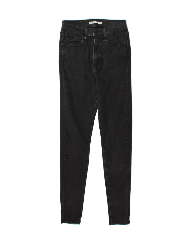 LEVI'S Womens Mile High Skinny Jeans W28 L30 Black Cotton Vintage Levi's and Second-Hand Levi's from Messina Hembry 