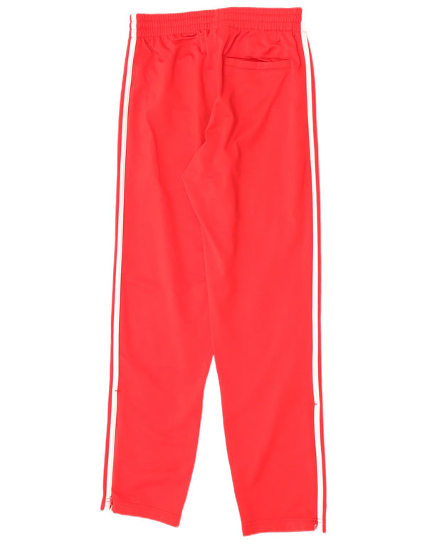 Adidas Mens Tracksuit Trousers Small Red Polyester