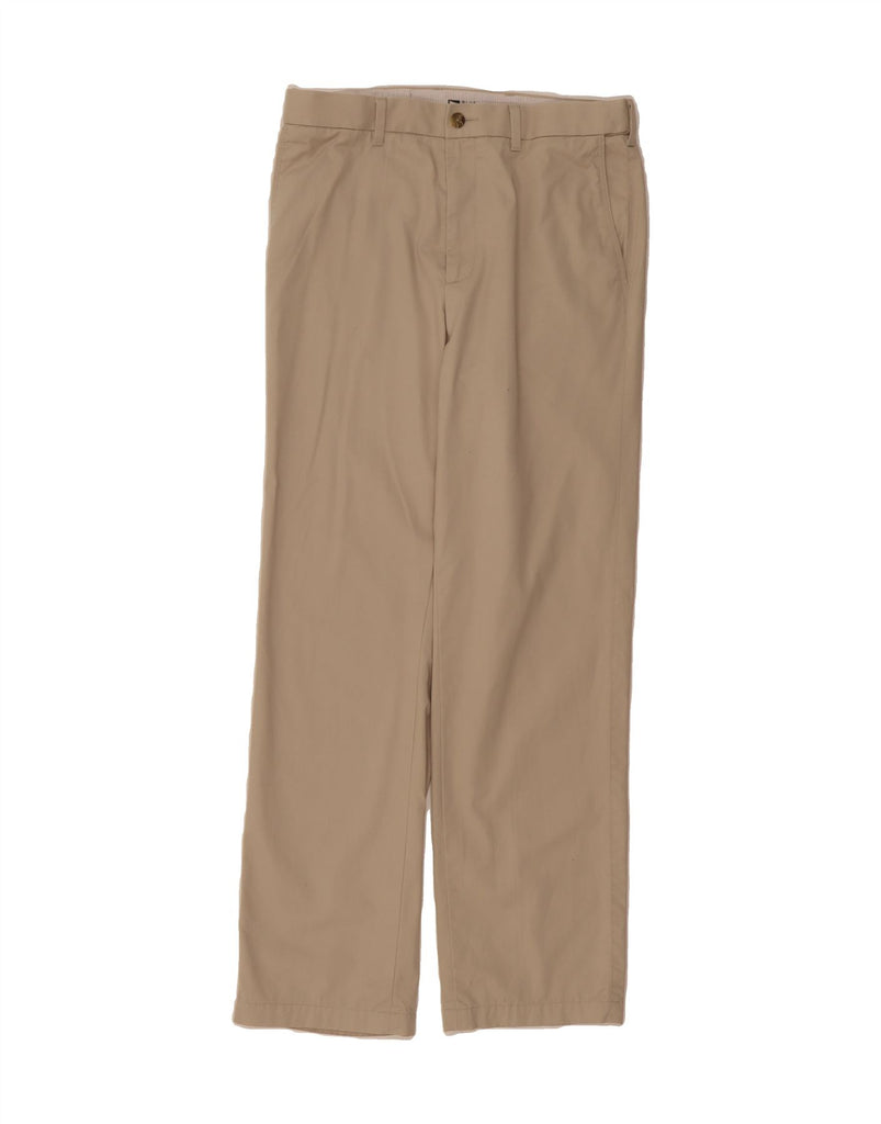 MARKS & SPENCER Mens Straight Chino Trousers W34 L33 Beige Cotton Vintage Marks & Spencer and Second-Hand Marks & Spencer from Messina Hembry 