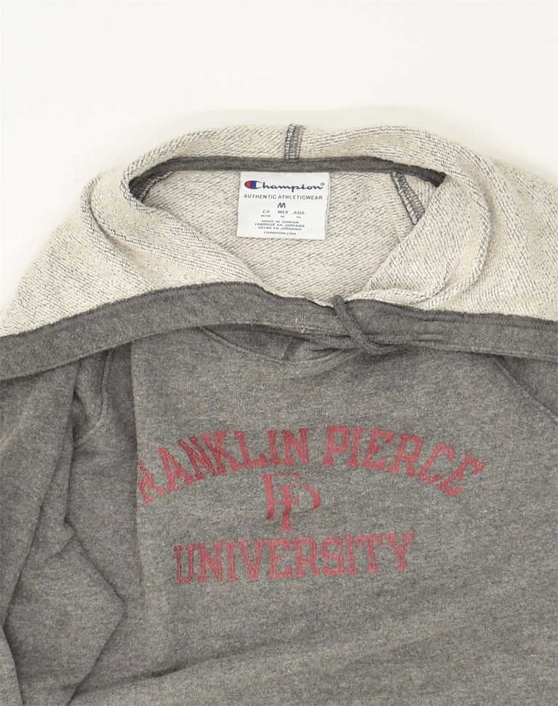 CHAMPION Mens Graphic Hoodie Jumper Medium Grey Cotton | Vintage Champion | Thrift | Second-Hand Champion | Used Clothing | Messina Hembry 