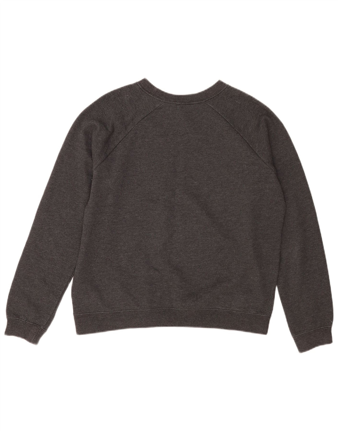 NIKE Womens Crop Graphic Sweatshirt Jumper UK 16 Large Grey Cotton