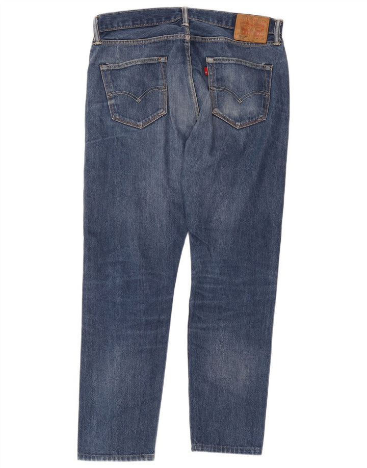Levi's Mens 501 Straight Jeans W34 L27 Blue Cotton