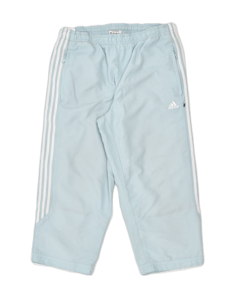 ADIDAS Womens Bermuda Sport Shorts UK 10 Small Blue Polyester | Vintage | Thrift | Second-Hand | Used Clothing | Messina Hembry 