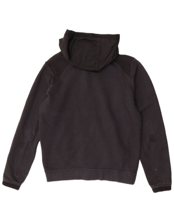 Nike Mens Zip Hoodie Sweater Small Black Cotton Sports