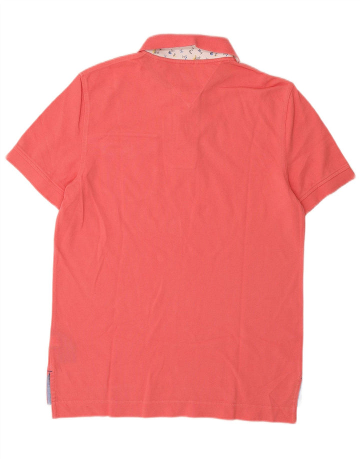 Tommy Hilfiger Mens Polo Shirt Small Red Cotton