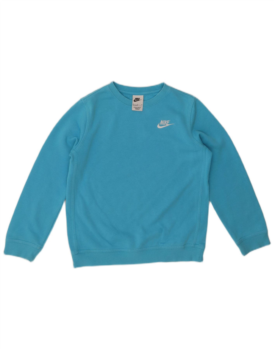 NIKE Boys Sweatshirt Jumper 10-11 Years Medium  Blue Cotton
