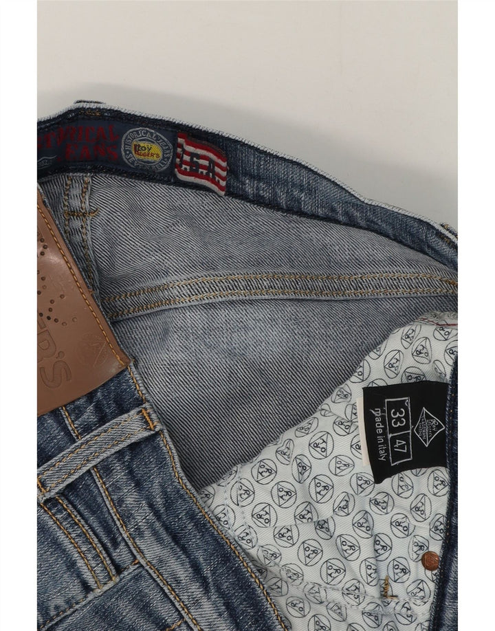 Roy Rogers Mens Slim Jeans W33 L30 Blue Cotton