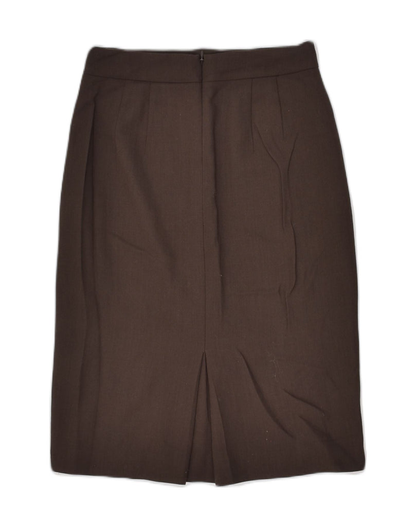 J. CREW Womens Midi Skirt US 2 XS W25  Brown Wool | Vintage J. Crew | Thrift | Second-Hand J. Crew | Used Clothing | Messina Hembry 