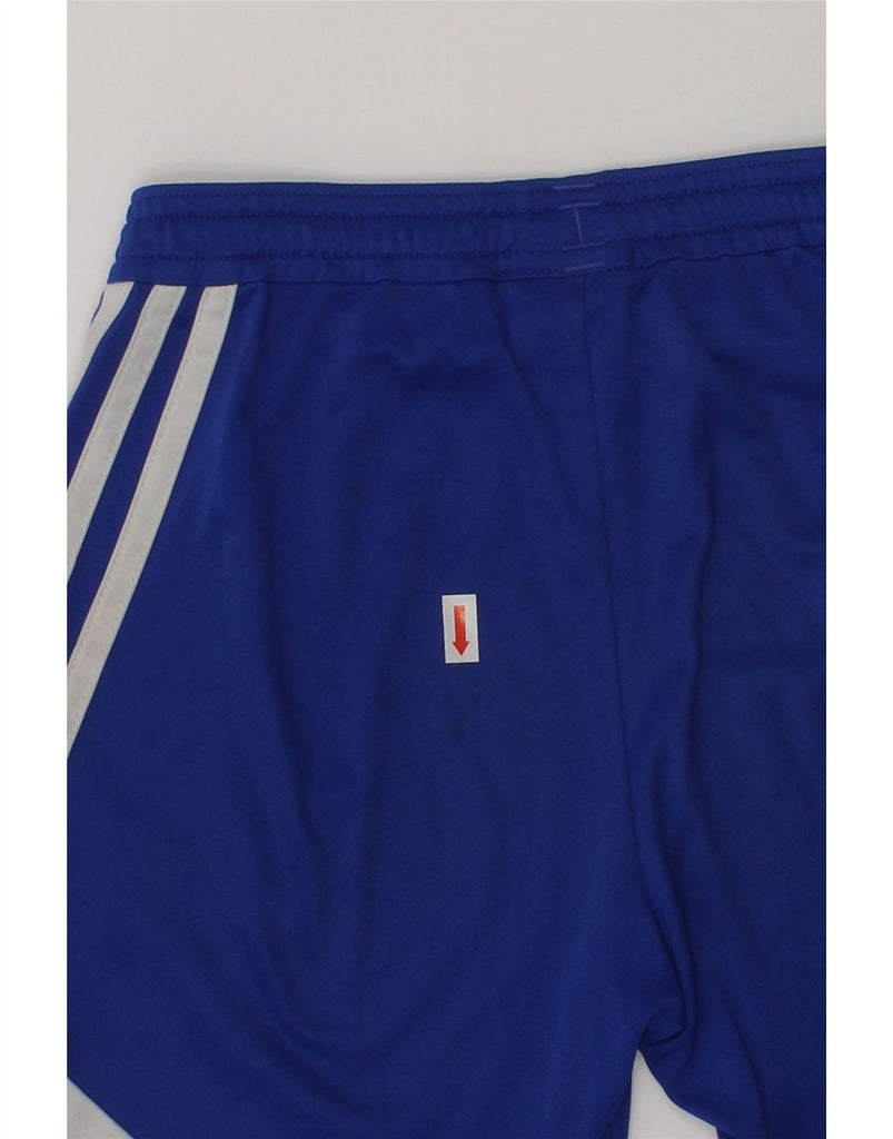 ADIDAS Boys Sport Shorts 7-8 Years Small Blue Colourblock | Vintage Adidas | Thrift | Second-Hand Adidas | Used Clothing | Messina Hembry 