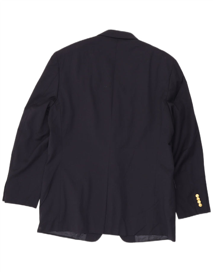 Ralph Lauren Mens 2 Button Blazer Jacket UK 44 XL Navy Blue Wool