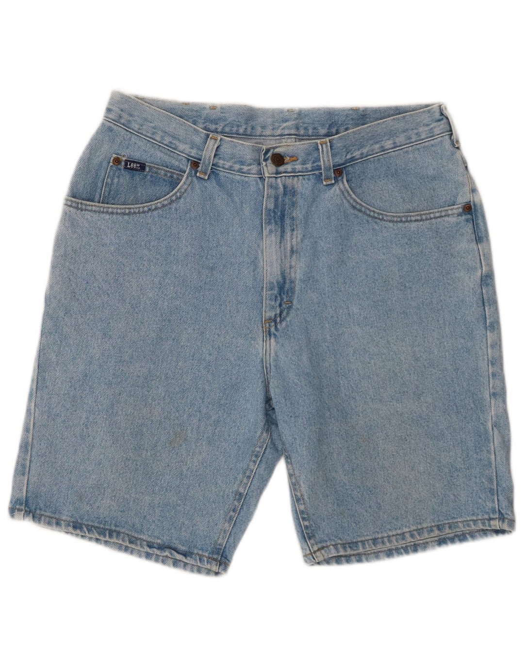 Lee Mens Denim Shorts W34 Large Blue Cotton