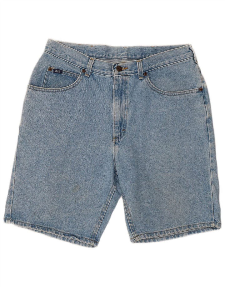 Lee Mens Denim Shorts W34 Large Blue Cotton