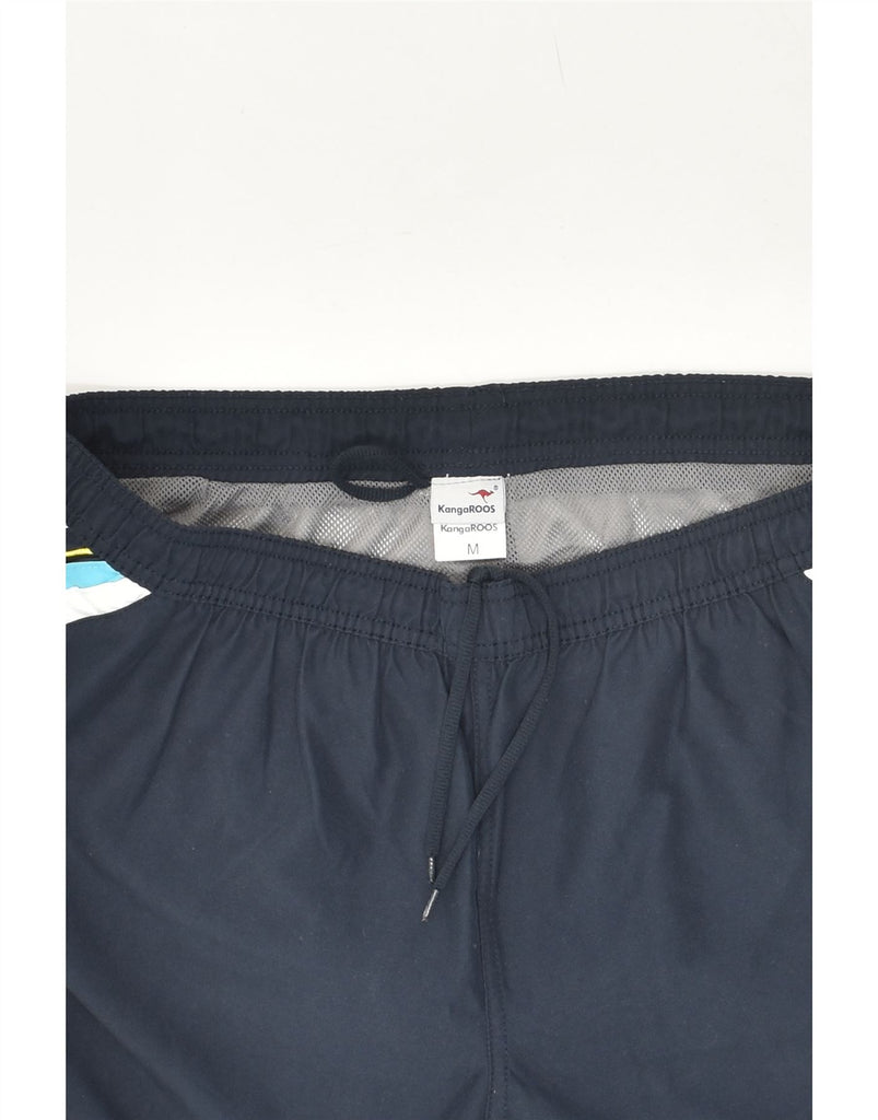 KANGAROOS Mens Sport Shorts Medium Navy Blue Colourblock Polyester Vintage Kangaroos and Second-Hand Kangaroos from Messina Hembry 