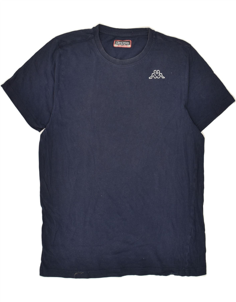 KAPPA Mens T-Shirt Top Medium Navy Blue Cotton | Vintage Kappa | Thrift | Second-Hand Kappa | Used Clothing | Messina Hembry 