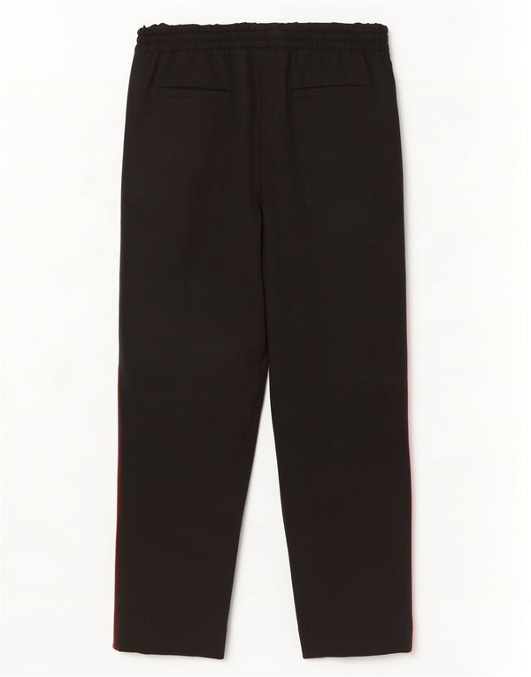 Zara Womens Tracksuit Trousers UK 12 Medium Black Colourblock