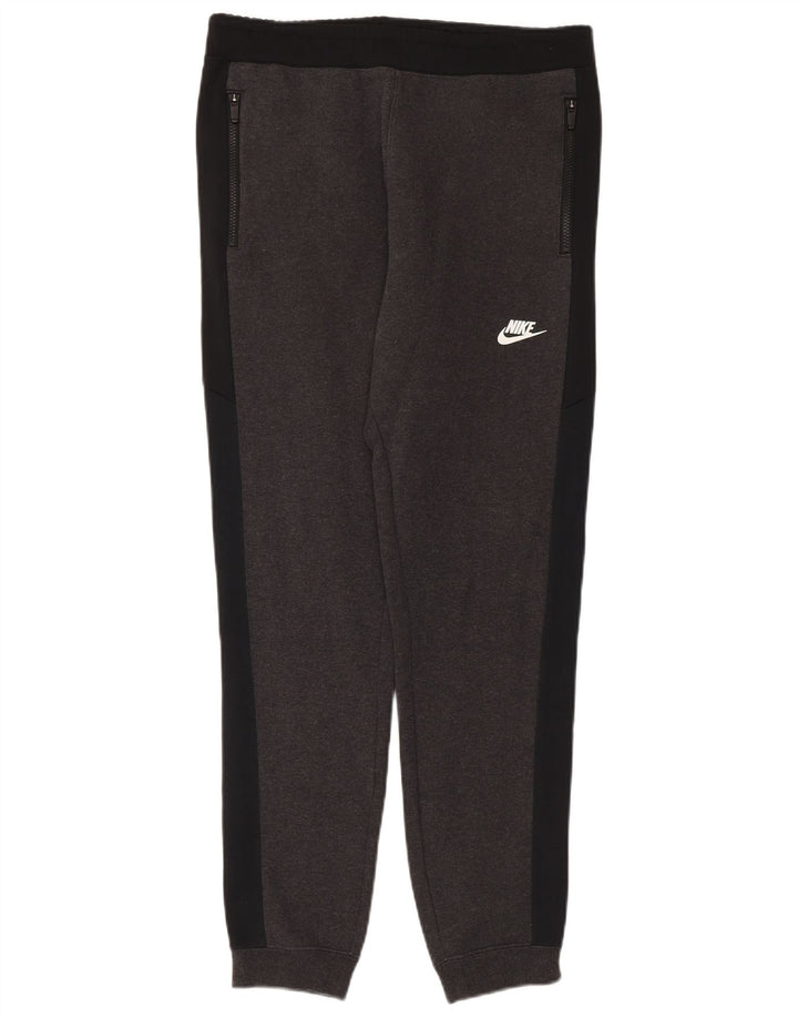 Nike Mens Tracksuit Trousers Joggers Medium Grey Cotton