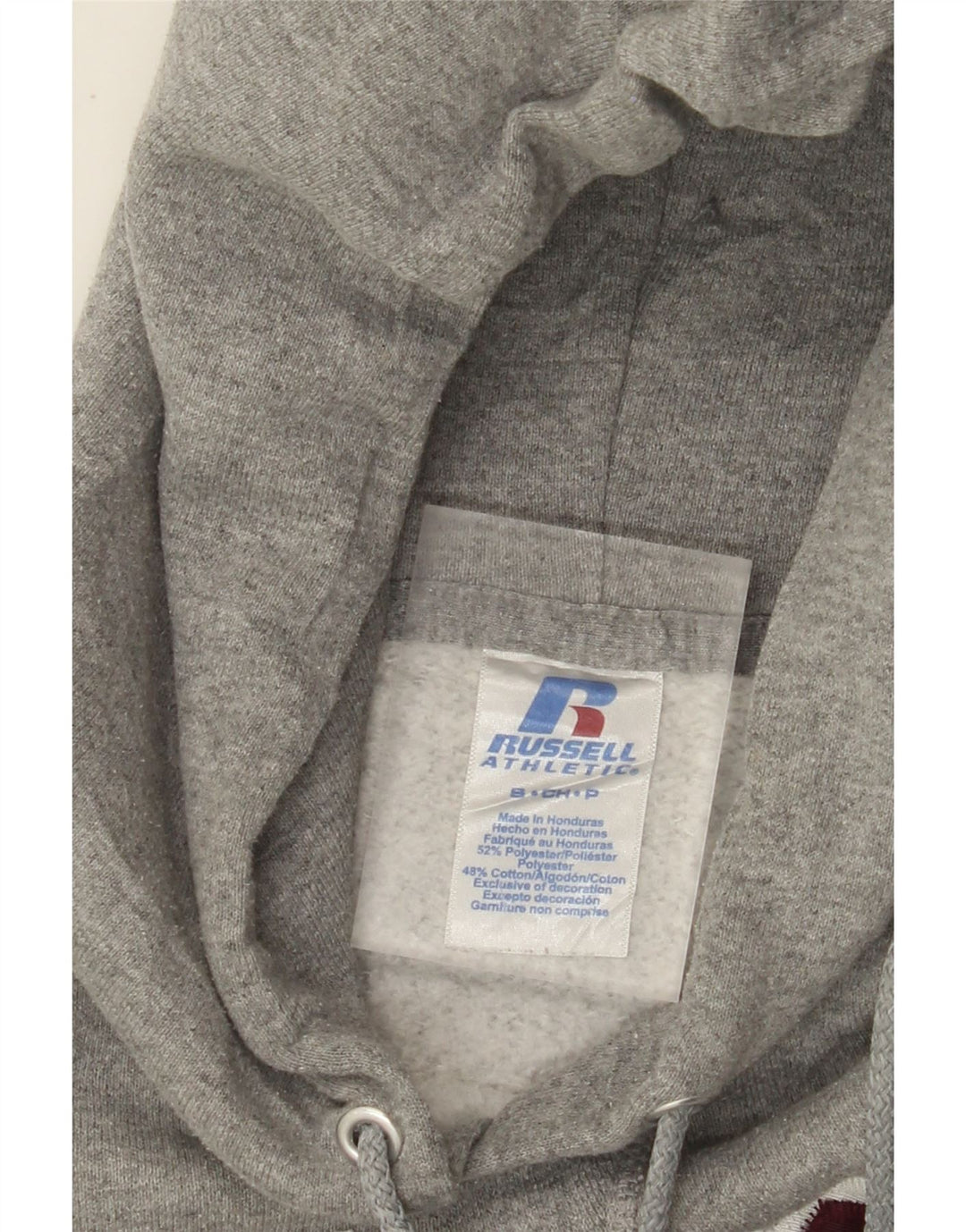 RUSSELL ATHLETIC Mens Wildcats Graphic Hoodie Jumper Small Grey Flecked