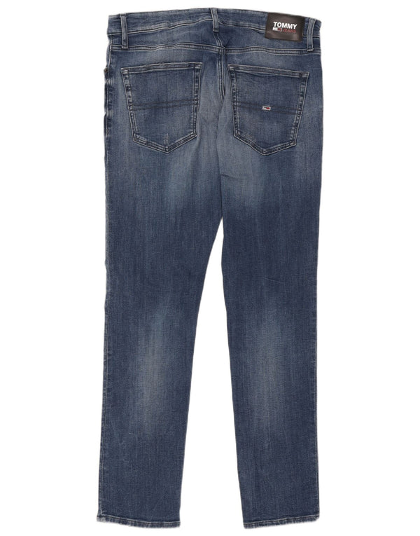 Tommy Hilfiger Mens Austin Distressed Slim Tapered Jeans W36 L34 Blue