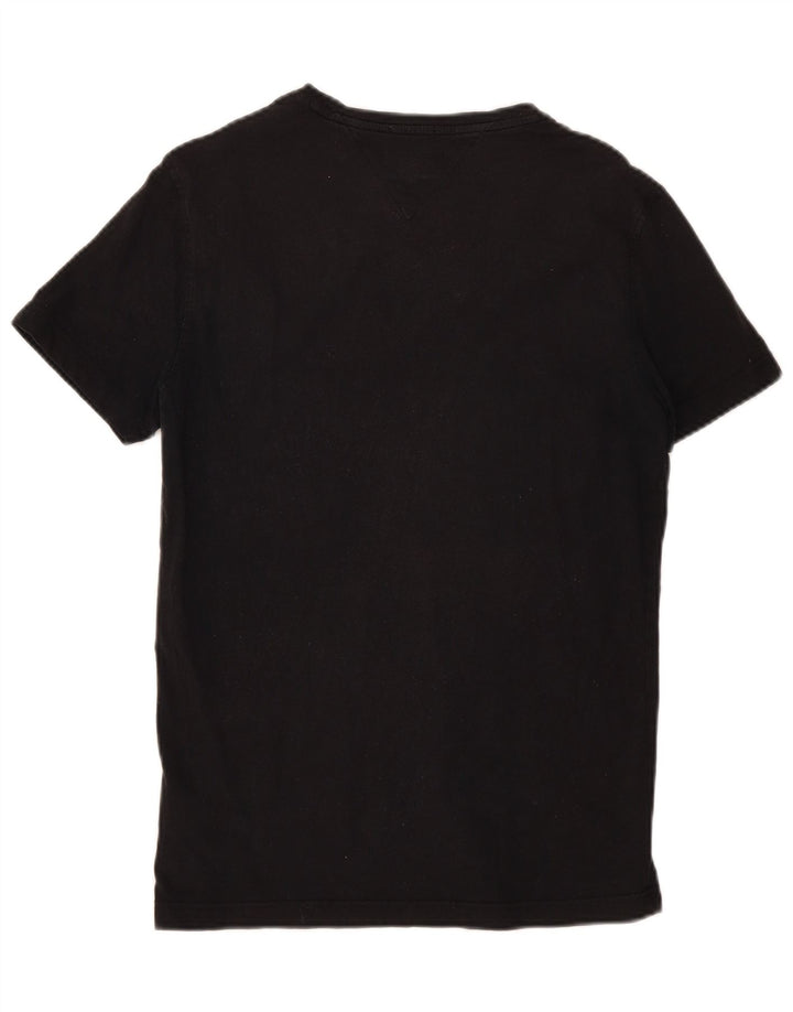 Tommy Hilfiger Mens T-Shirt Top Medium Black Cotton