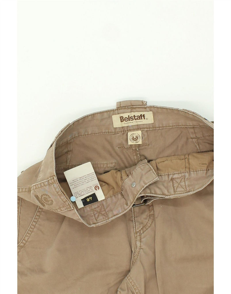 BELSTAFF Womens Chino Shorts IT 46 Large W32 Brown Cotton Vintage Belstaff and Second-Hand Belstaff from Messina Hembry 