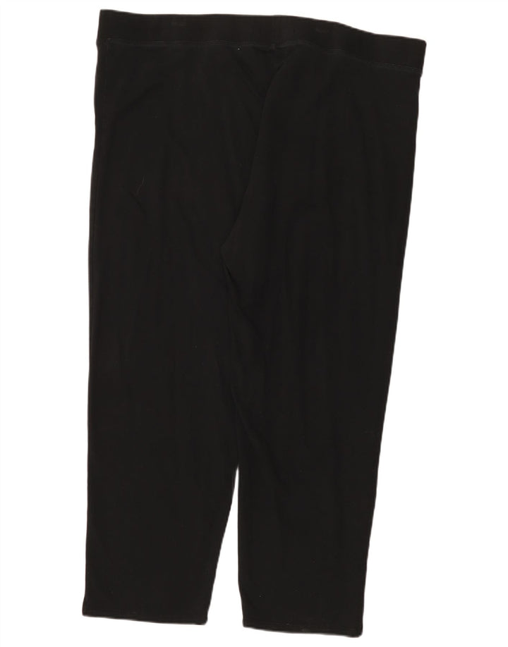 Zara Womens Leggings UK 24 4XL Black Cotton