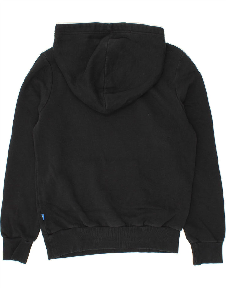 ADIDAS Womens Graphic Hoodie Jumper UK 12 Medium  Black Vintage Adidas and Second-Hand Adidas from Messina Hembry 