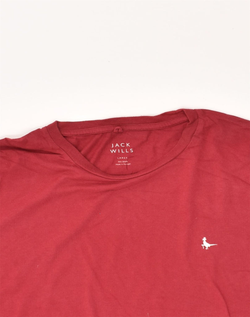 JACK WILLS Mens T-Shirt Top Large Red | Vintage Jack Wills | Thrift | Second-Hand Jack Wills | Used Clothing | Messina Hembry 