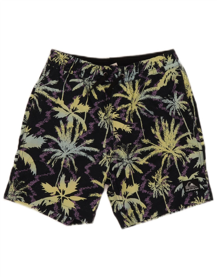Quiksilver Boys Graphic Swimming Shorts 9-10 Years Medium Black Polyester